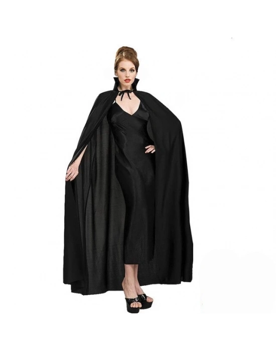 Siyah Yakalı Yetişkin Pelerin 120 Cm