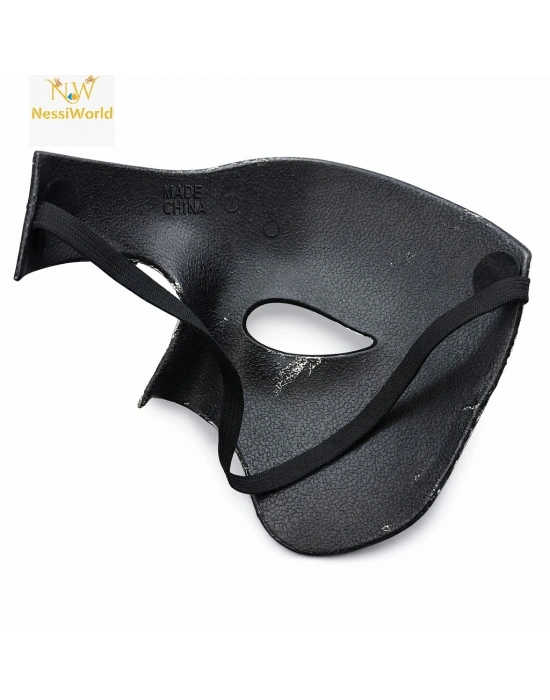 Siyah Yarım Erkek Maske – Phantom Parti & Balo Maskesi