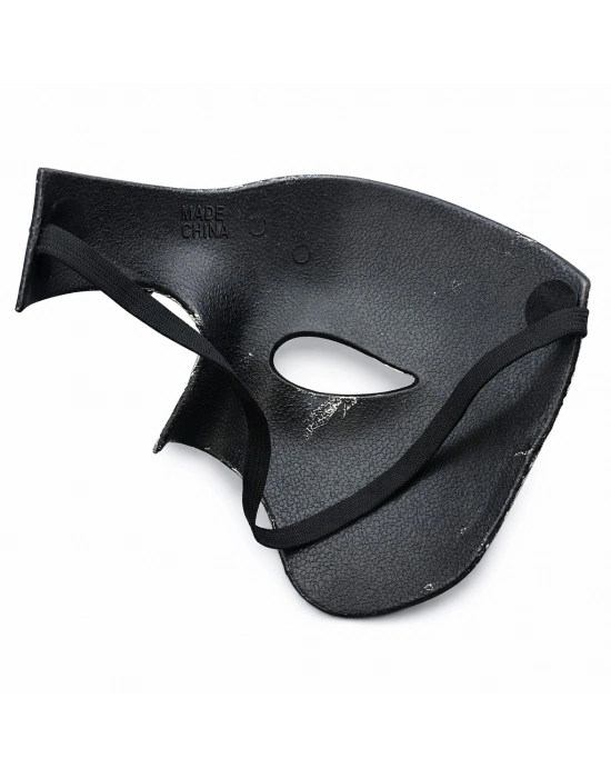Siyah Yarım Erkek Maske – Phantom Parti & Balo Maskesi