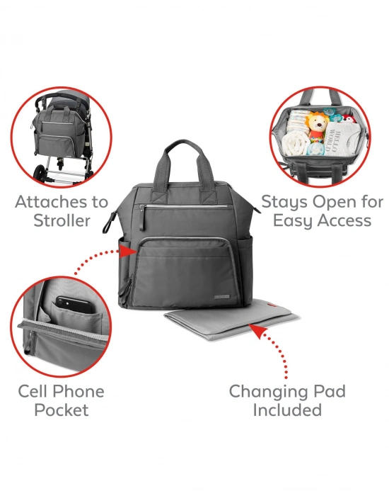 Skip Hop Main Frame El Çantası Charcoal