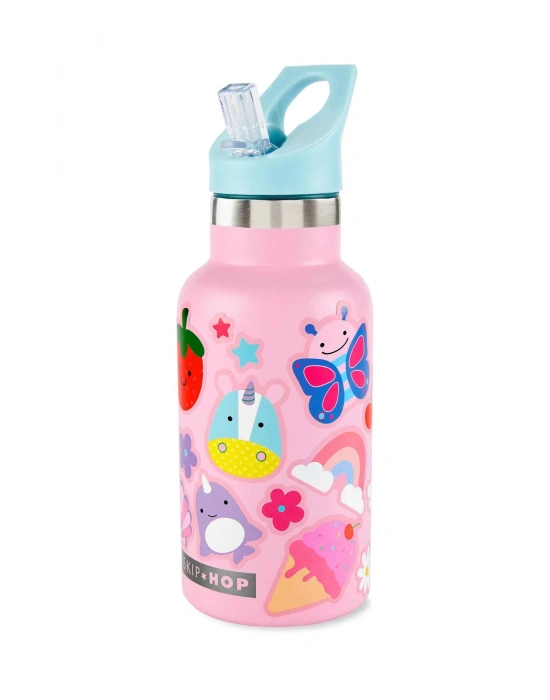 Skip Hop Spark Style Paslanmaz Çelik Suluk Pembe