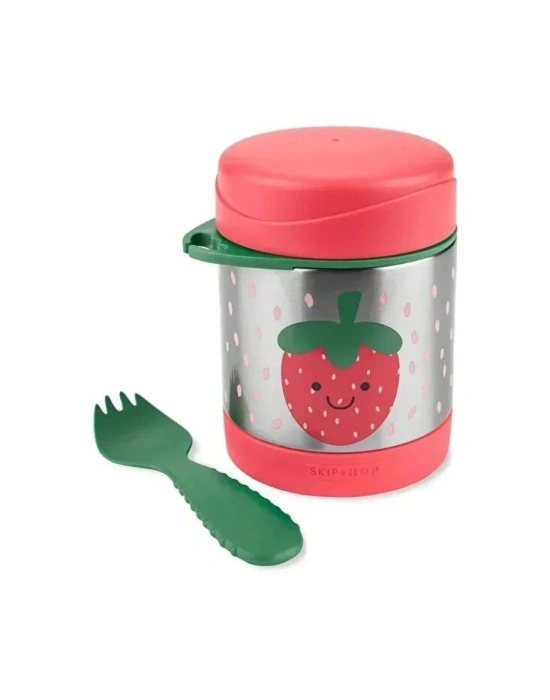 Skip Hop Zoo Paslanmaz Çelik Termos 325 ml Çilek