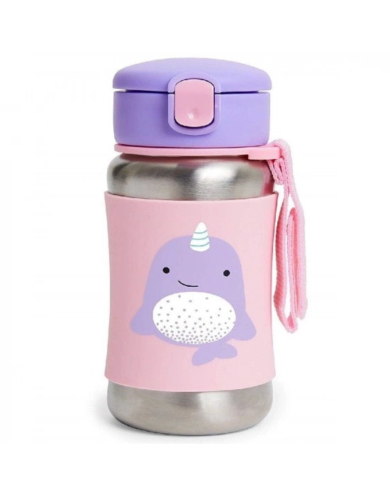 Skip Hop Zoo Pipetli Paslanmaz Çelik Suluk 350 ml Narwhal
