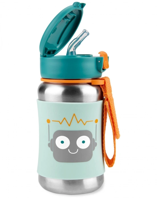Skip Hop Zoo Pipetli Paslanmaz Çelik Suluk 350 ml Robot