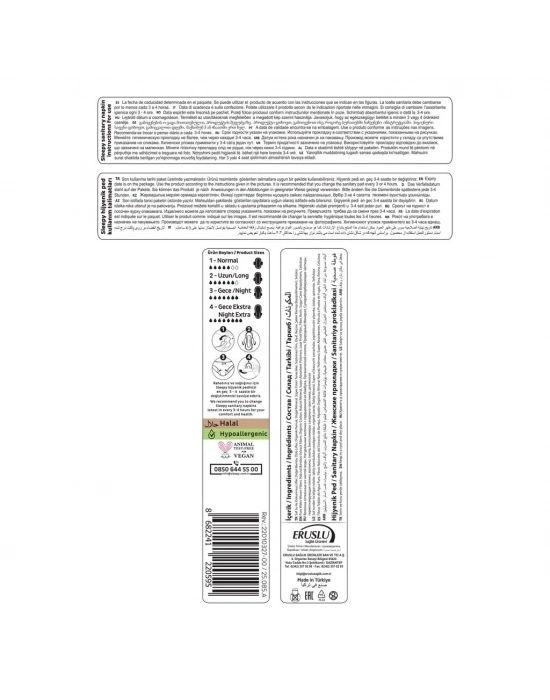 Sleepy Bio Natural Premium Plus Gece Ped 16 Adet