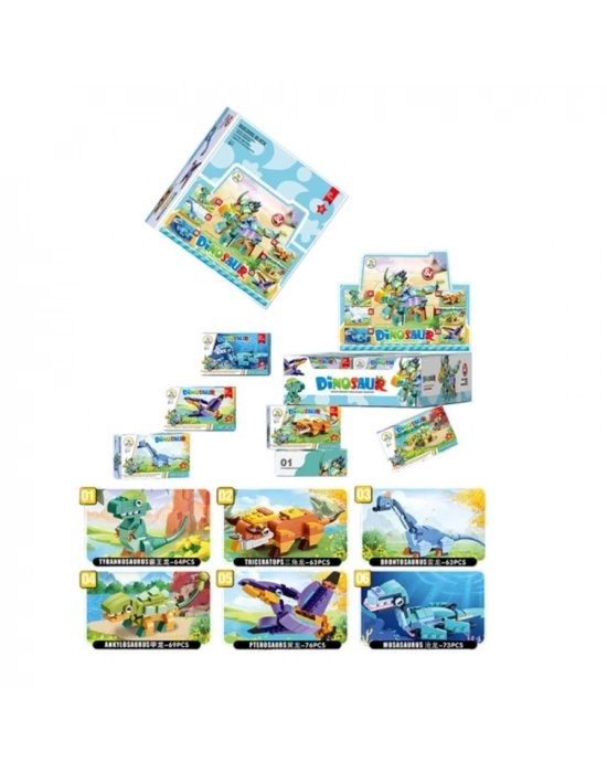 ® SM2550 Lego Dinozorlar 6 in 1 76 Parça