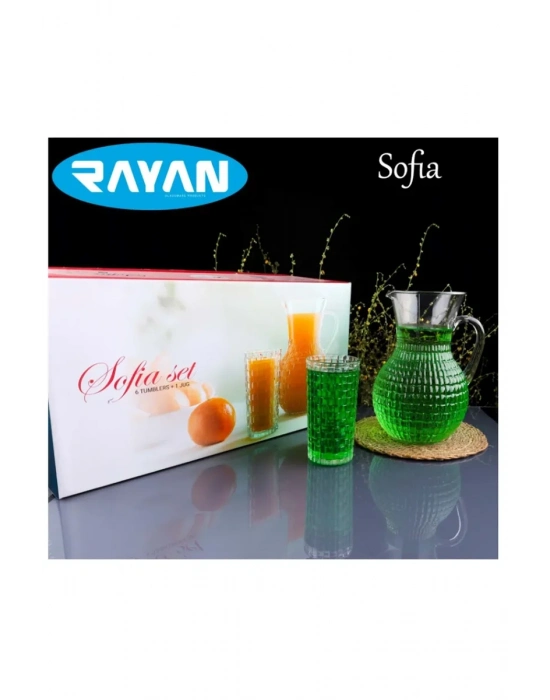 Sofia 7 Parça Sürahi Meşrubat Seti Royaleks-82656