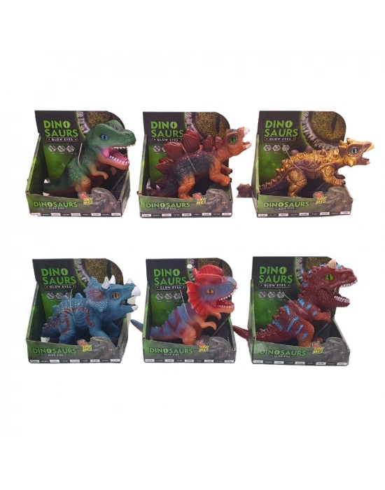 Soft Dinazor Neon Gözlü 20 Cm - LD6206B