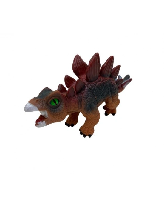 Soft Dinazor Neon Gözlü 24 Cm -LD6206B-Stegosaurus