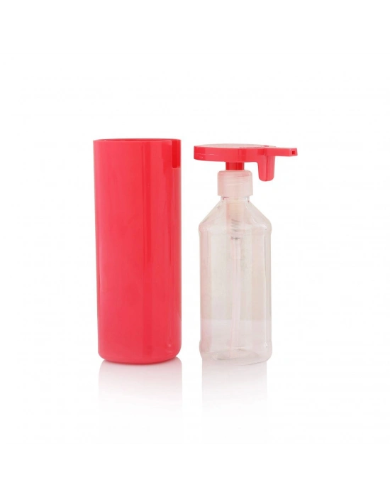 Soft Pembe Şeffaf Akrilik Sıvı Sabunluk 250 ml