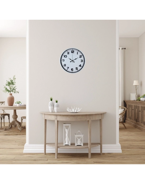 Soft White 36 Cm Sade Duvar Saati