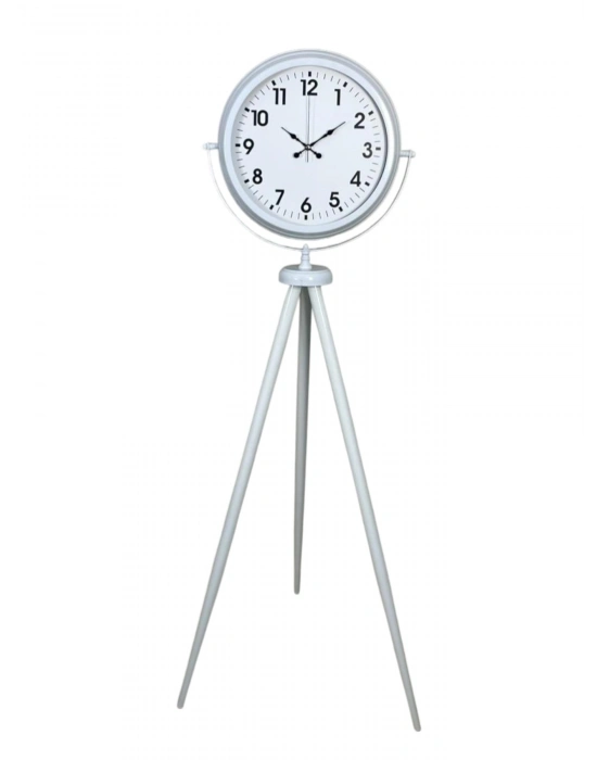 Soft White Dekoratif Tripod Ayaklı Saat