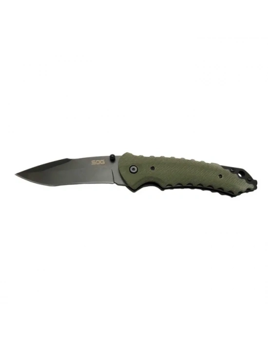 Sog Kiku Çakı Haki 22 Cm Deri Kılıf , Kemerlikli