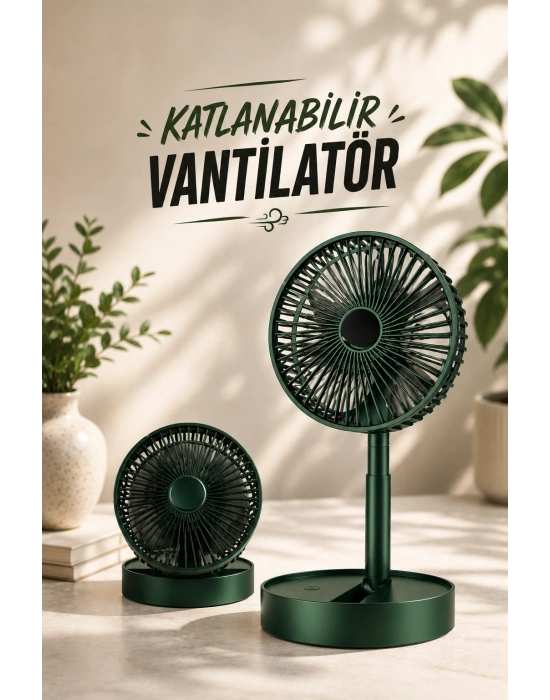 Soğutucu Vantilatör Telefon Standlı Mini Fan