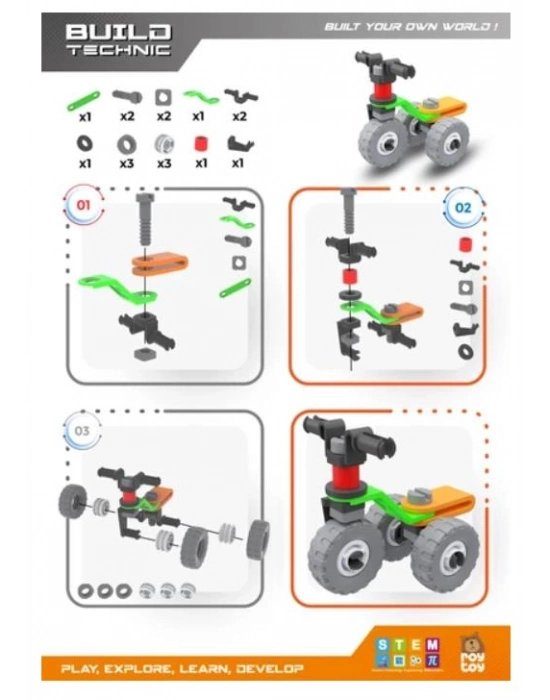 Sök Tak 18 Parça Motorsiklet Build Technic - 4100101-2-18