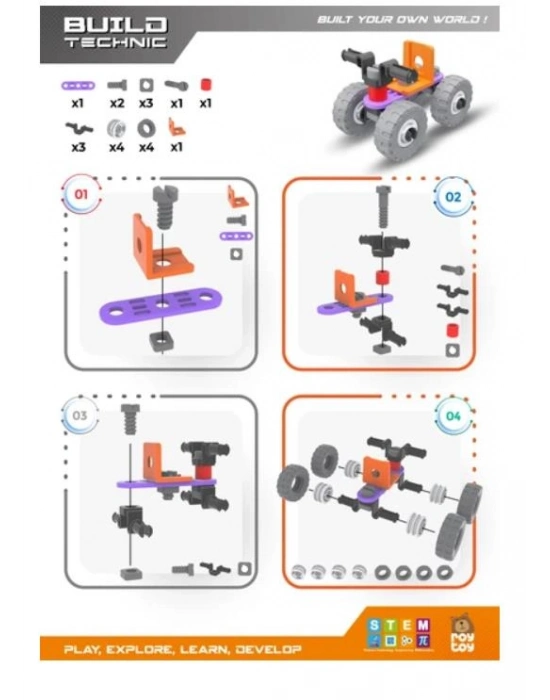 Sök Tak 21 Parça ATV Build Technic - 4100101-2-21