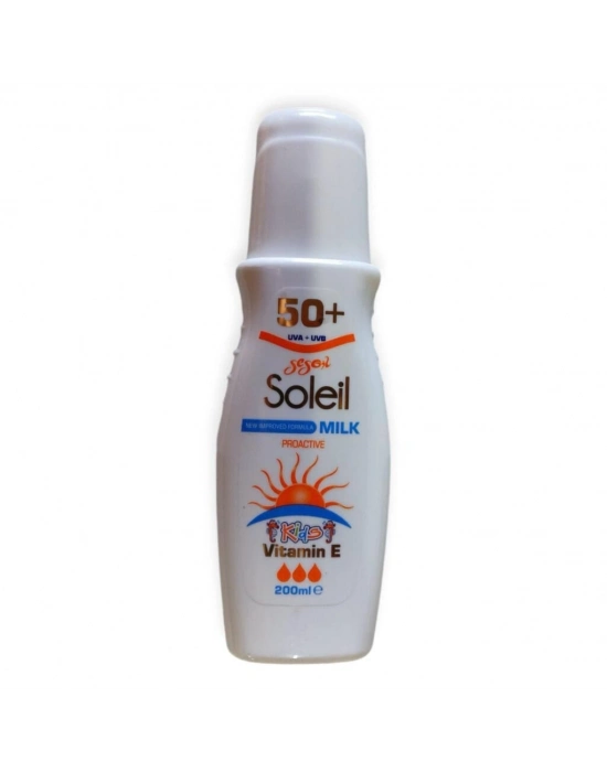 SOL-50-KİDS -SOLEİL 50 UVA+UVB KORUYUCU GÜNEŞKREMİ