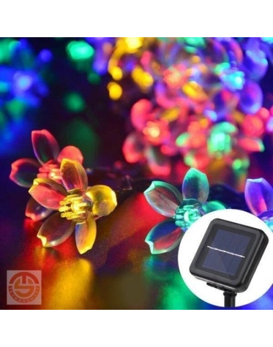 Solar 30 Ledli Çiçekli RGB Güneş Enerjisi