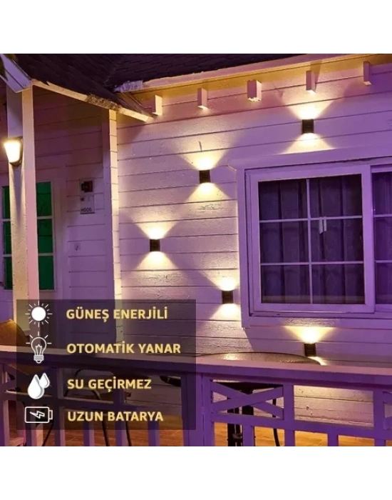 Solar 4 Ledli 11cm Duvar Aydınlatması