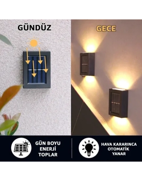 Solar 4 Ledli 11cm Duvar Aydınlatması