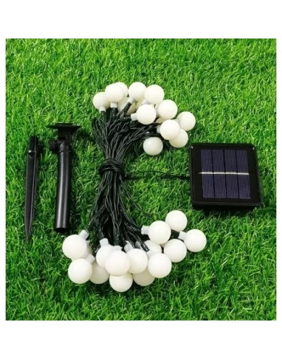 Solar 5m 28 Led Top Gün Işığı Siyah Kablolu
