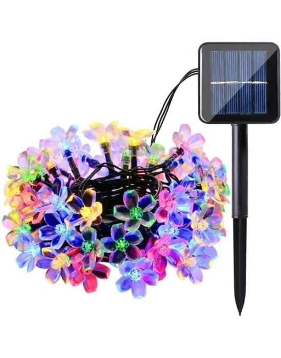 Solar 5m 50 Led Papatya RGB 8 Fonksiyonlu