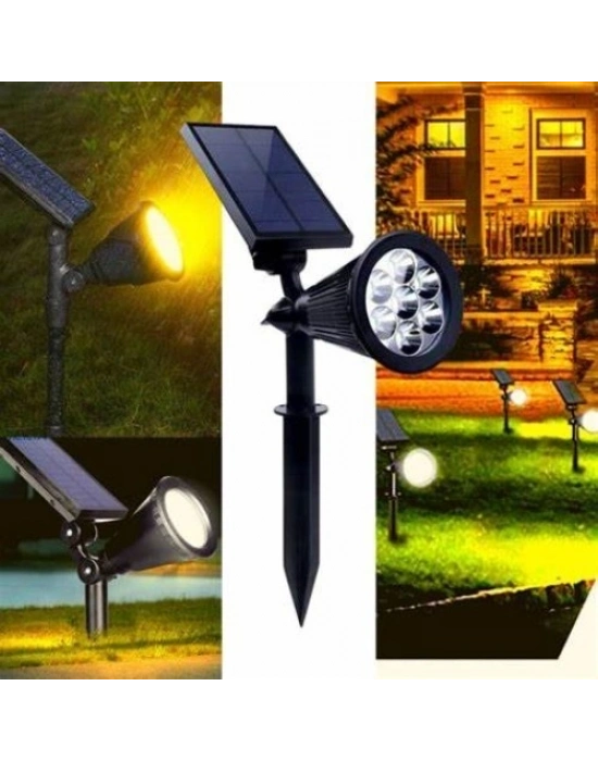 Solar 7W Kazıklı Bahçe Armatürü RGB
