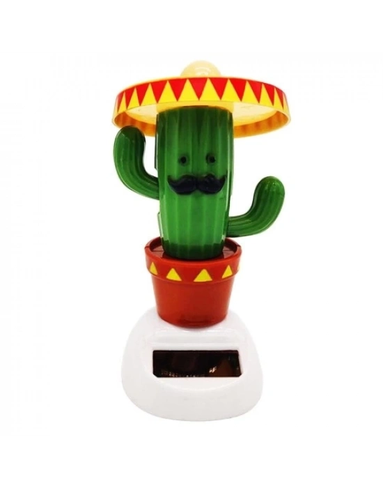 Solar Enerjili Dans Eden Şapkalı Kaktüs