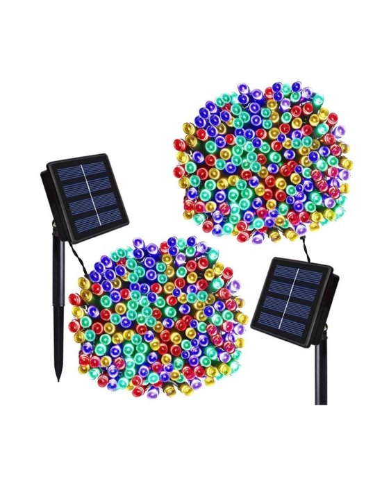 ® Solar Güneş Enerjili Dış Bahçe 8 Modlu 10 metre 120 led dekoratif Aydınlatma