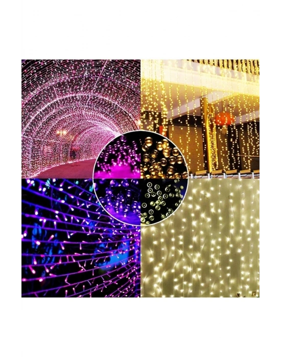 ® Solar Güneş Enerjili Dış Bahçe 8 Modlu 10 metre 120 led dekoratif Aydınlatma