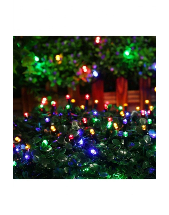 ® Solar Güneş Enerjili Dış Bahçe 8 Modlu 10 metre 120 led dekoratif Aydınlatma