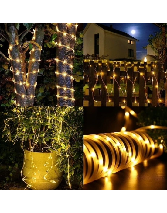 Solar Güneş Enerjili Hortum Kaplamalı Gün Işığı Led