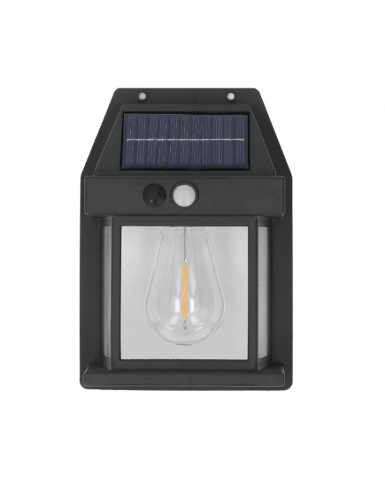 Solar Rustik Ampullü Duvar Lambası - Gün Işığı