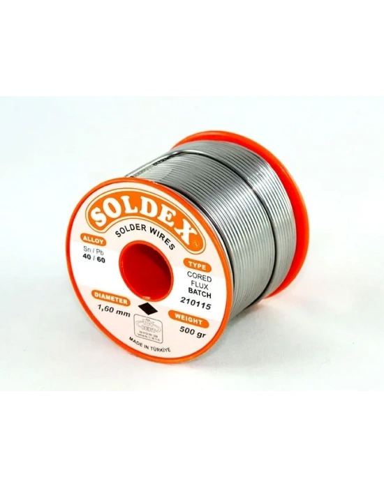 Soldex 40-60 Lehim Teli 500 Gr 1.2 Mm - Sn:40 / Pb:60