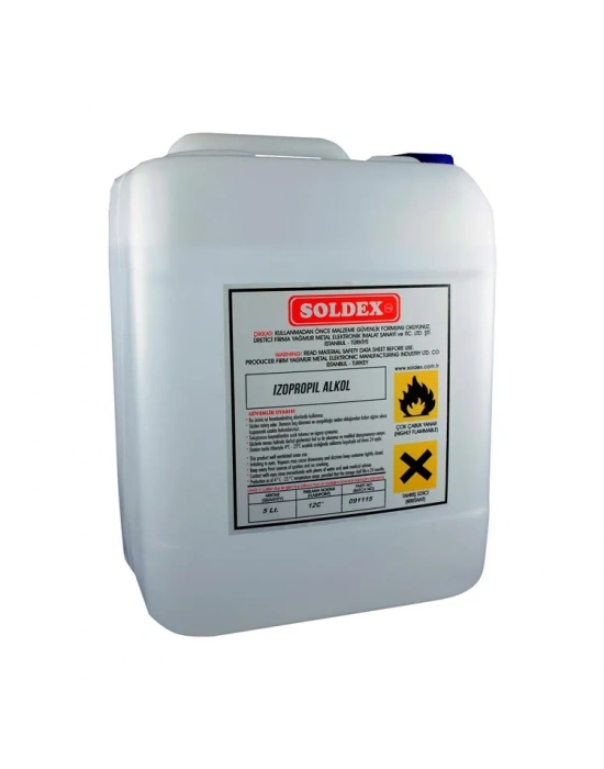 Soldex İzopropil Alkol 5 Lt - %99,9 Saf İpa
