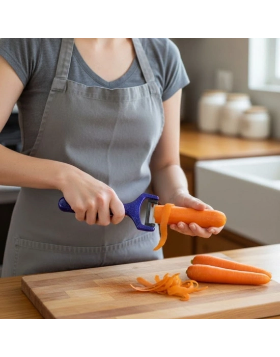 ® Solingen Çelik Küçük Boy Meyve Sebze Soyacak – Keskin Paslanmaz Soyucu Aparat