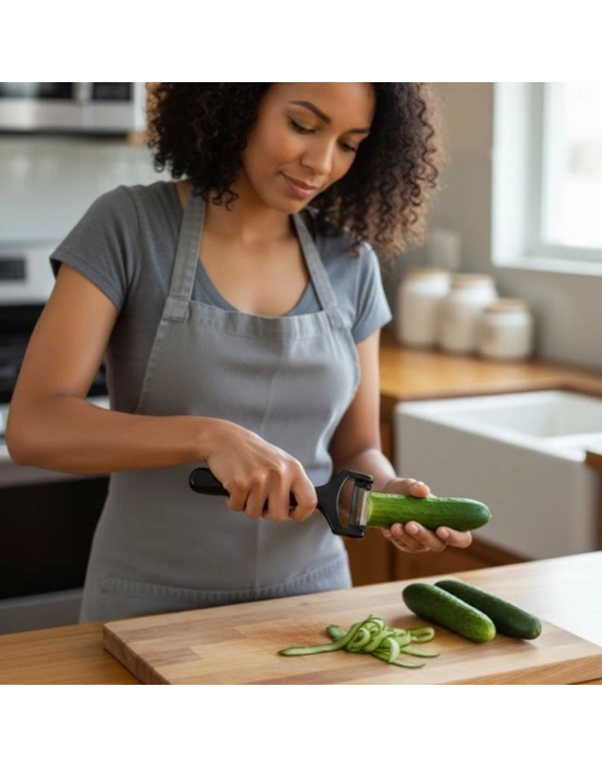 ® Solingen Çelik Küçük Boy Meyve Sebze Soyacak – Keskin Paslanmaz Soyucu Aparat