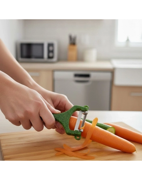 ® Solingen Çelik Küçük Boy Meyve Sebze Soyacak – Keskin Paslanmaz Soyucu Aparat