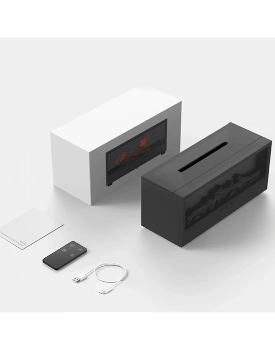 Şömine Görünümlü Alev Efektli Hava Nemlendirici