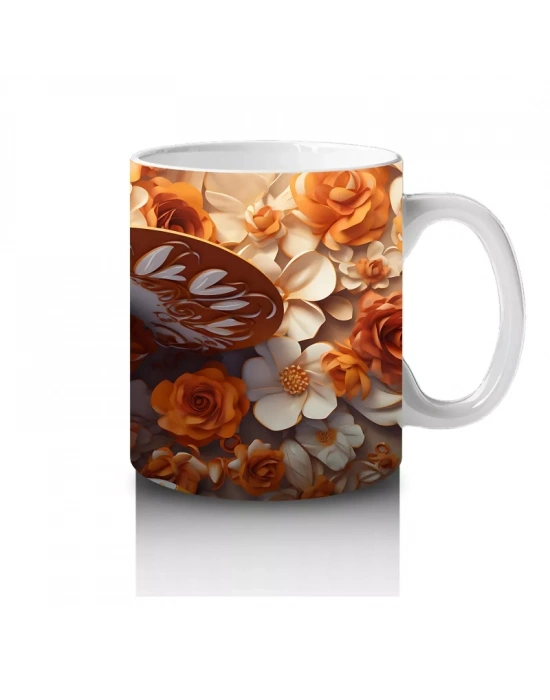 Sonbahar Güneşinde Parlayan Beyaz Maske – Hediyelik Kahve Kupası