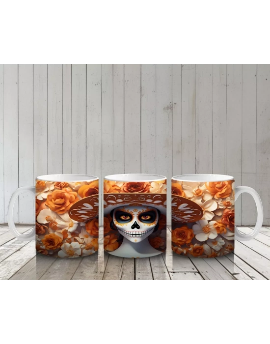 Sonbahar Güneşinde Parlayan Beyaz Maske – Hediyelik Kahve Kupası