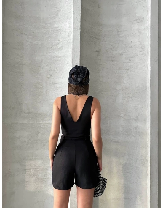 Şortlu keten takım s255014