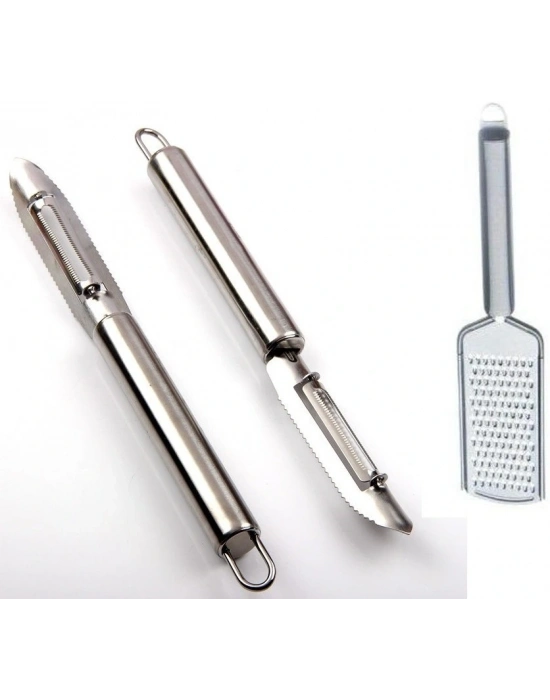 Soyacak Ve Rende 2li Set Paslanmaz Çelik İnox