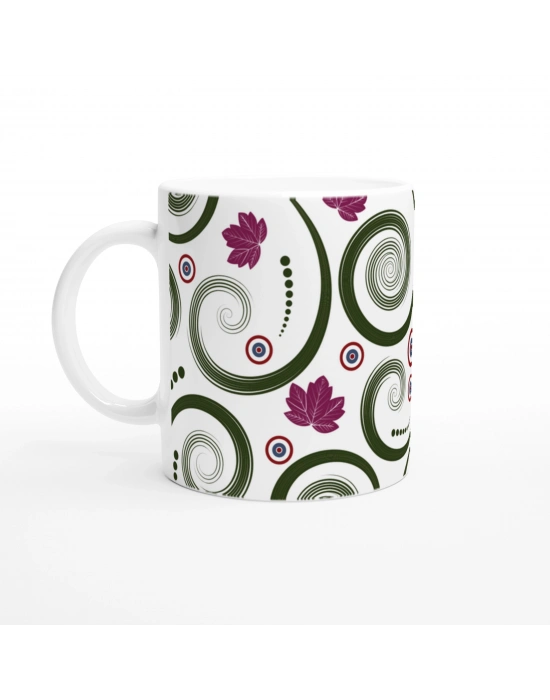 Soyut Dönüşler ve Lotuslar Kupa Bardak