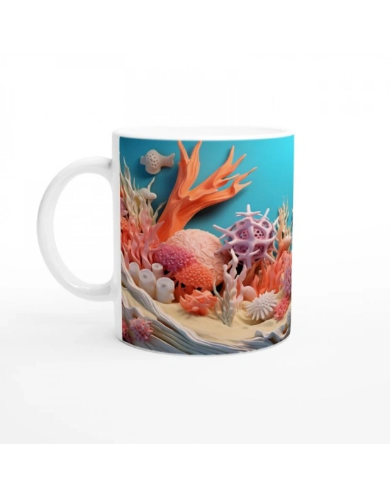 Soyut Mercan Dünyası Kupa Bardak