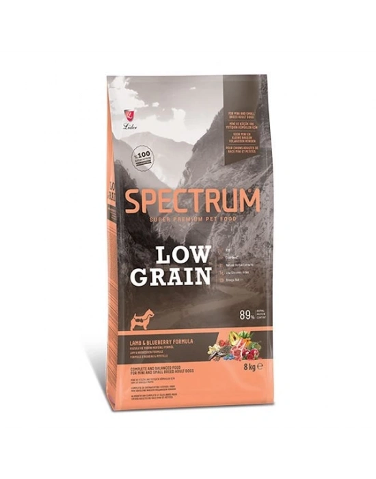 Spectrum Düşük Tahıllı Kuzulu ve Yaban Mersinli Küçük Irk Yetişkin Köpek Maması 8 Kg