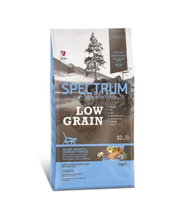 Spectrum Düşük Tahıllı Somonlu Hamsili ve Yaban Mersinli Yetişkin Kedi Maması 2 Kg