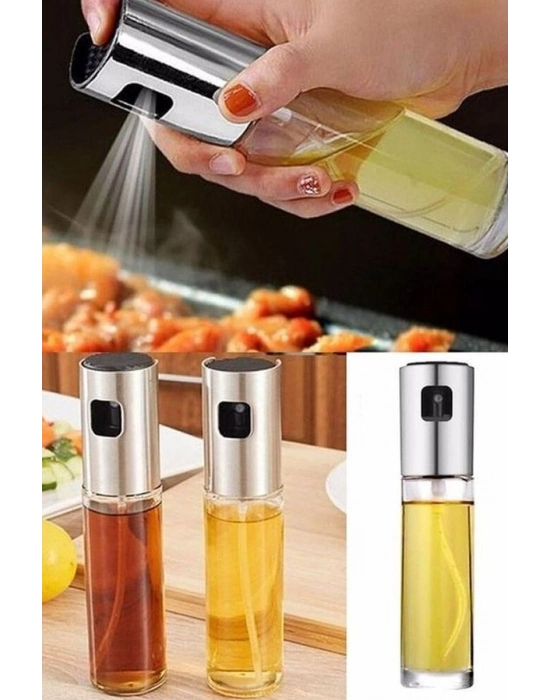 Sprey Cam Şişe Zeytinyağı Sirke Yağ Püskürtücü Yağdanlık 100 ml