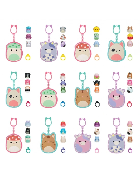 Squish-a-longs 3 Figür + Yüzük Çantalı Sürpriz Paket Seri 1