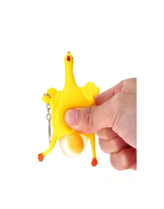 Squishy Yumurtlayan Tavuk Anahtarlık
